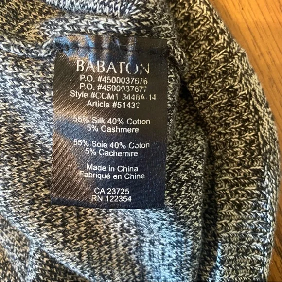 Aritzia Babaton Quarter Sleeve Open Back Light Weight Sweater Shirt. - Picture 4 of 4